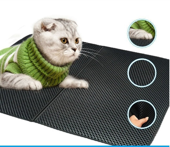 Pettsure LitterGuard easy-clean cat litter mat