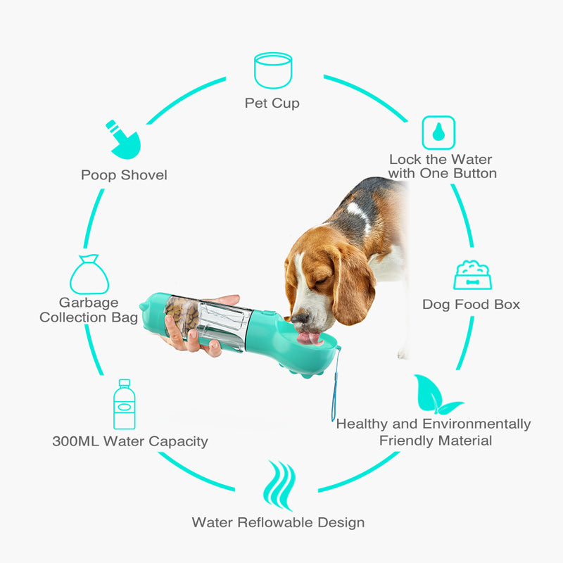 Pettsure GoSip reusable dog water bottle for outdoor trips